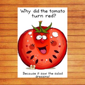 Why did the tomato turn red Because it saw the salad dressing