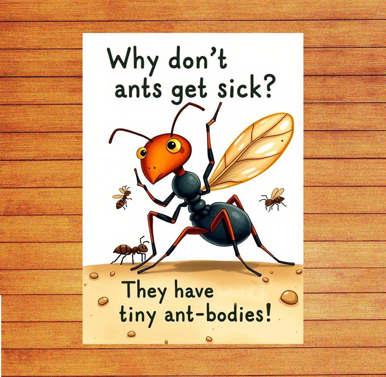 Why dont ants get sick They have tiny antbodies