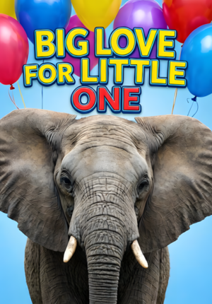 Adorable Elephant With Balloons