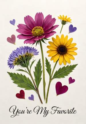 Botanical Youre My Favorite Valentine Print