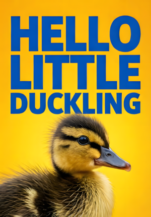 Bright Yellow Background Baby Ducks