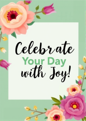 Celebrate Your Day With Joy