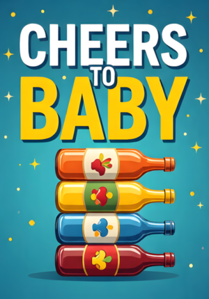 Cheerful Stacked Bottles