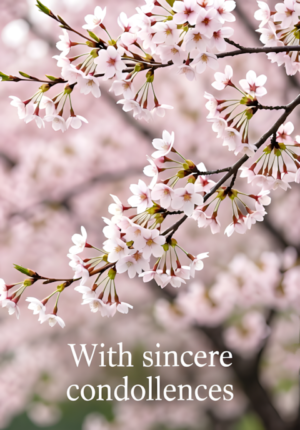 Cherry Blossom Condolences
