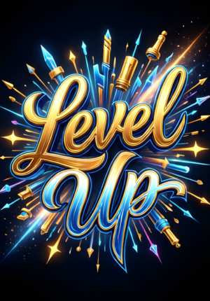 Contemporary Bold Level Up Graduation Print