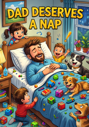 Dad Deserves A Nap Dad Trying To Nap Peacefully While Children