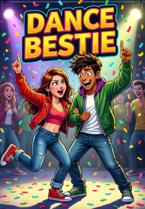 Dance Bestie Two Friends Dancing Together With Hilariously Terrible Dance Moves