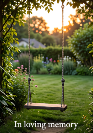 Empty Garden Swing