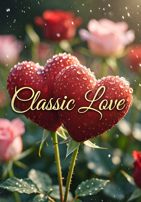 Film Grain Classic Love Vintage Illustration