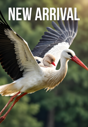 Gentle Stork Sleeping Baby Bundle