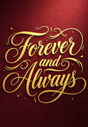 Luxury Gold Forever And Always Valentines Art