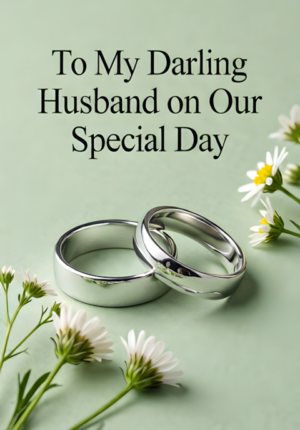Minimalist Intertwined Silver Wedding Bands On Sage Green
