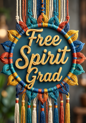 Modern Boho Free Spirit Grad Print