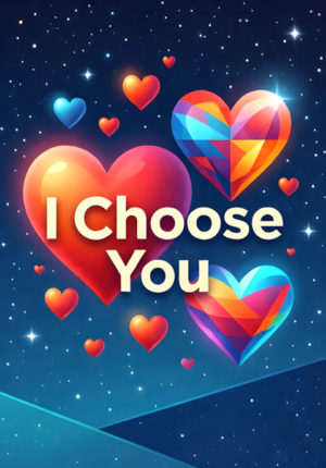 Modern Flat Design I Choose You Print