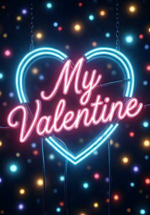 Neon Sign My Valentine Glow Art