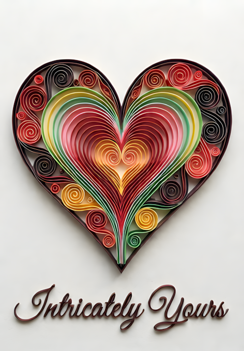 Paper Quilling Intricately Yours Valentine Art