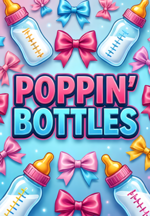 Pastel Background Baby Bottles Bows