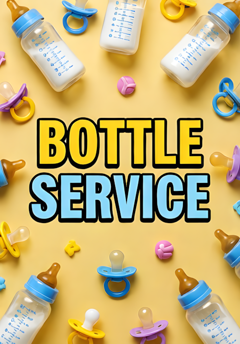 Pastel Yellow Background Baby Bottles Pacifiers