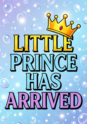 Pastel Blue Background With Little Crown
