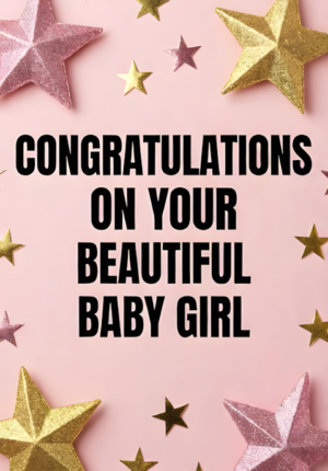 Pastel Pink And Gold Stars