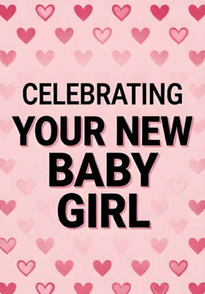 Pastel Pink Background With Little Hearts