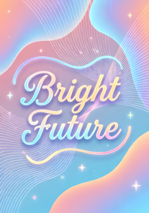 Soft Pastel Bright Future Graduation Illustration