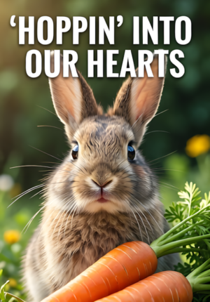 Sweet Bunny With Carrots