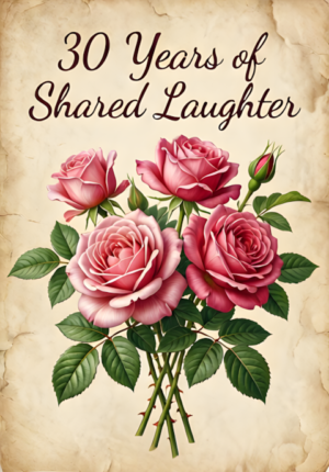 Vintage Style Soft Illustration With Roses