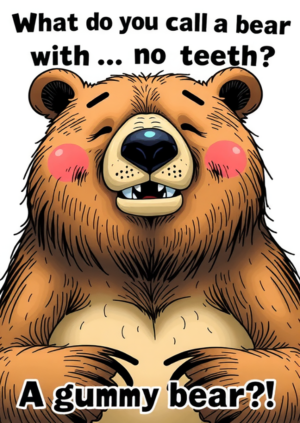 What Do You Call A Bear With No Teeth A Gummy Bear!