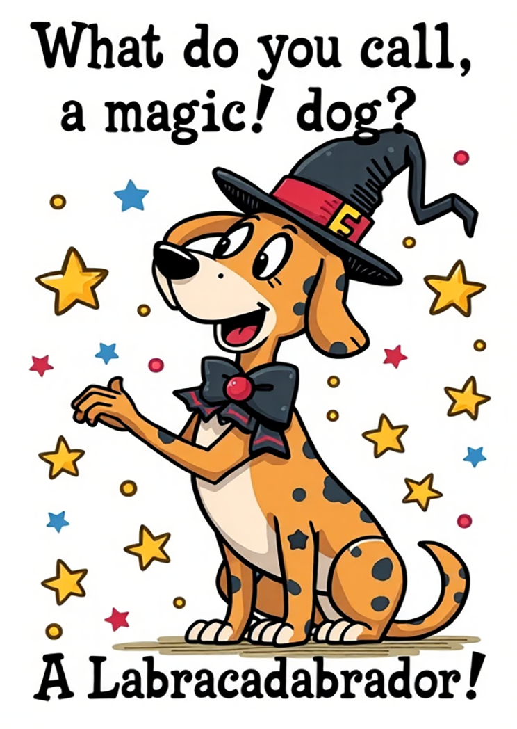 What Do You Call A Magic Dog A Labracadabrador!