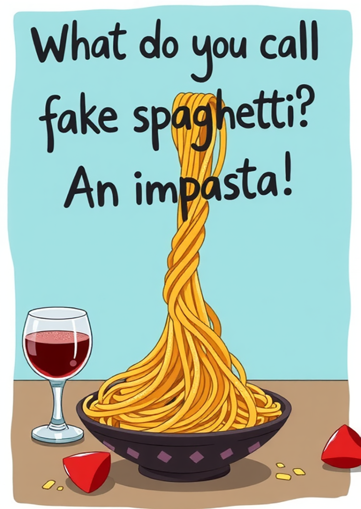 What Do You Call Fake Spaghetti An Impasta!
