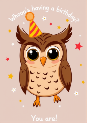 Whooos Having A Birthday