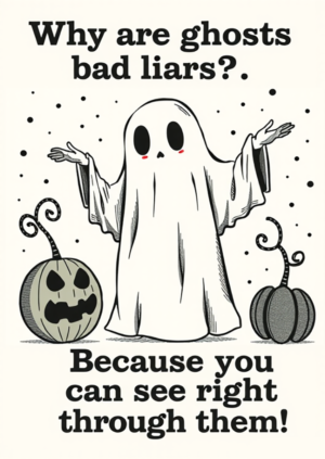 Why Are Ghosts Bad Liars Because You Can See Right Through Them!