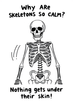 Why Are Skeletons So Calm Nothing Gets Under Their Skin!