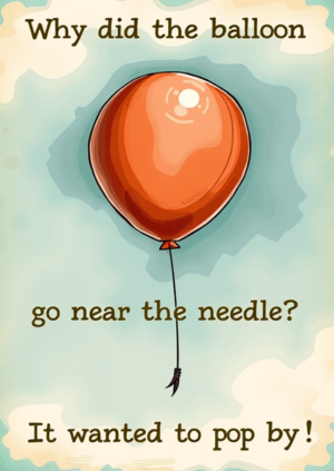 Why Did The Balloon Go Near The Needle It Wanted To Pop By!