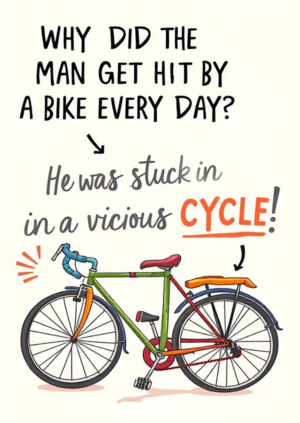 Why Did The Man Get Hit By A Bike Every Day He Was Stuck In A Vicious Cycle!
