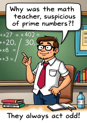 Why Was The Math Teacher Suspicious Of Prime Numbers They Always Act Odd!