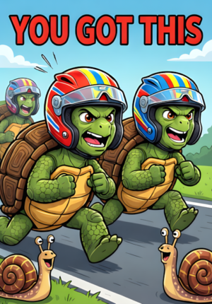 You Got This Two Turtles Having An Incredibly Slow Race