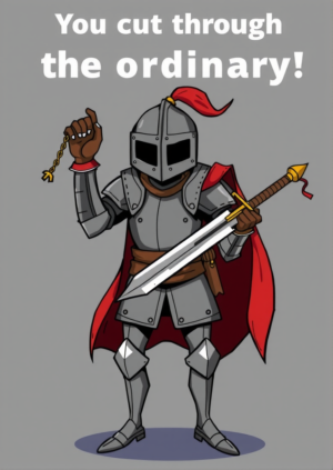 You Cut Through The Ordinary