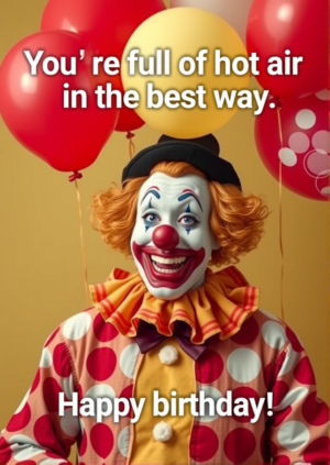 Your Full Of Hot Air In The Best Way