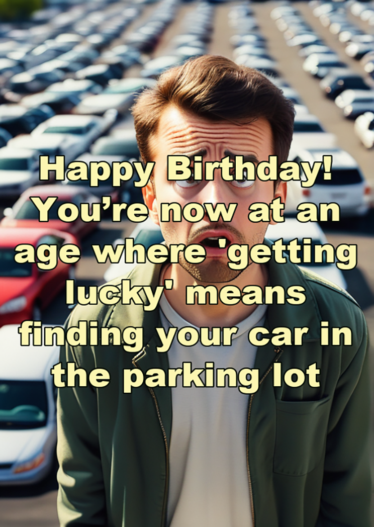 Youre Now At An Age Where Getting Lucky Means Finding Your Car In The Parking Lot