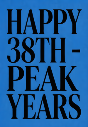 Clean Solid Blue Background Peak Years Age 38