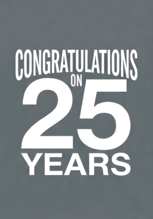Clean Solid Grey Background Congratulations On Years Age 25