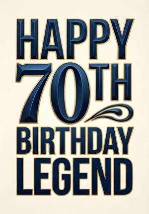 Clean White Background Legend Age 70
