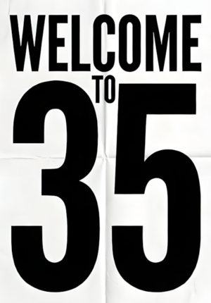 Clean White Background Welcome To Age 35