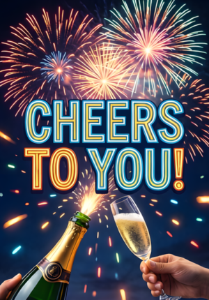 Fireworks And Champagne Cheers To You