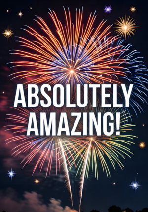 Fireworks And Stars Absolutely Amazing