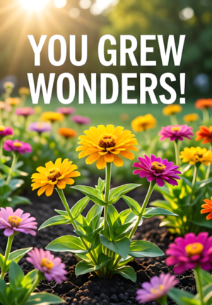 Garden With Growing Flowers You Grew Wonders