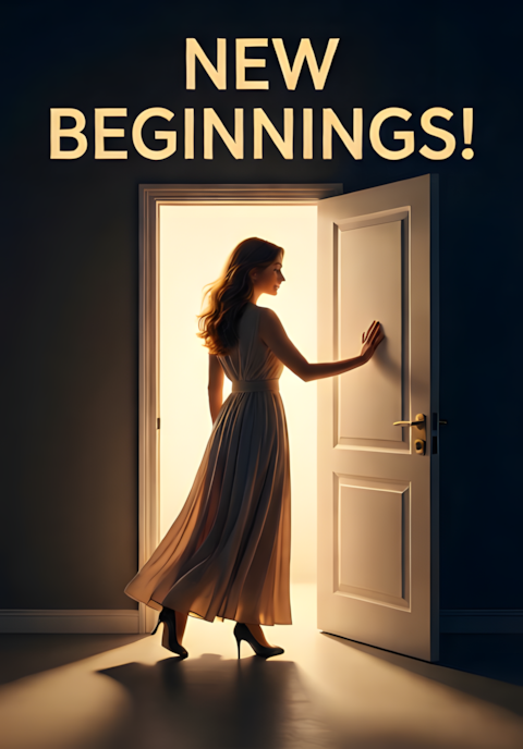 Open Door With Light New Beginnings