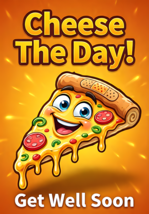 Pizza Slice With A Band Aid